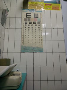 Taiwanese eye chart. How  does one tell the doctor what they see?