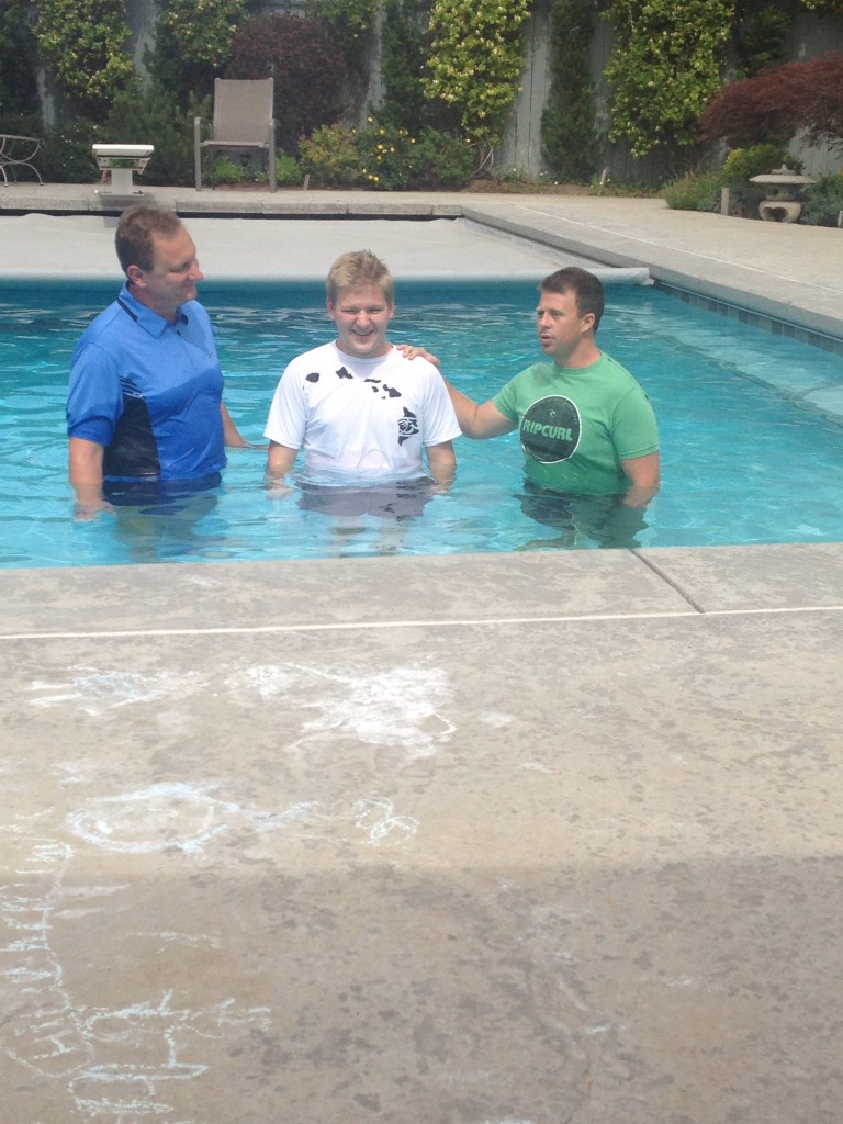 Garth had the privilege to baptize the Pickett's 3 kids in Yakima 