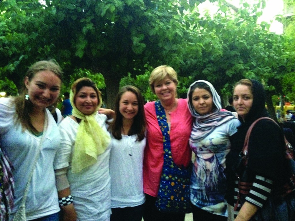 Joelle & Dana with some Afghan women we met in Greece.